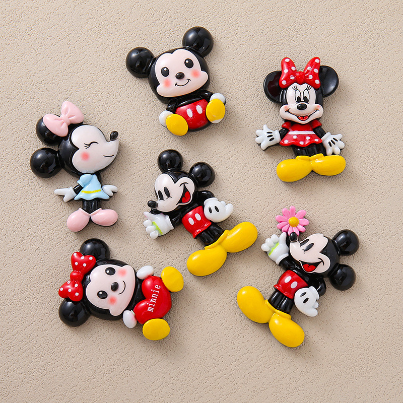 SANRIO 6ชิ้นเรืองแสงขนาดใหญ่ ซานริโอ สาวเรซิ่นเสน่ห์สําหรับ ทําเอง(12-489)