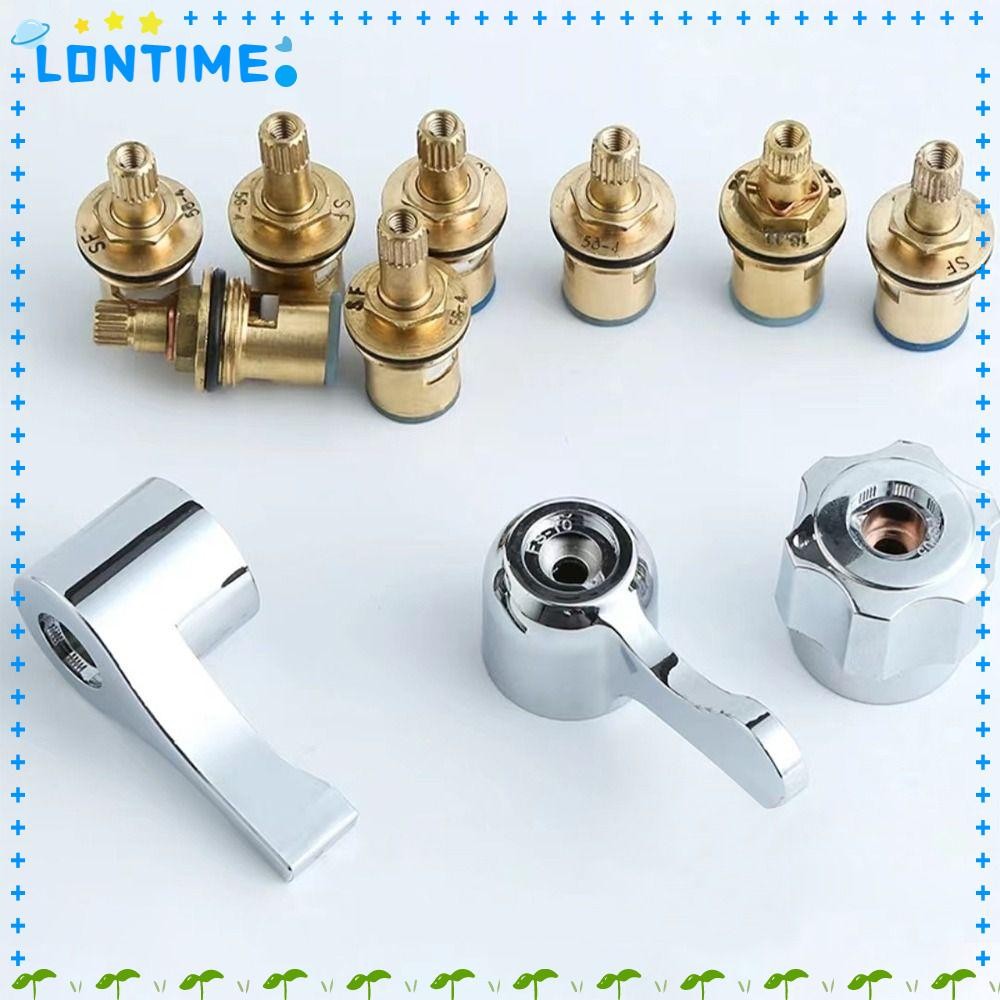 Lontime 1 ชิ้นก๊อกน้ําวาล์ว Core, สวิทช์จับ Quick เปิดก๊อกน้ําซ่อมอุปกรณ์เสริม,ทนทานอุปกรณ์ห้องน้ําทองแดงติดตั้งง่ายก๊อกน้ําเปลี่ยน Part