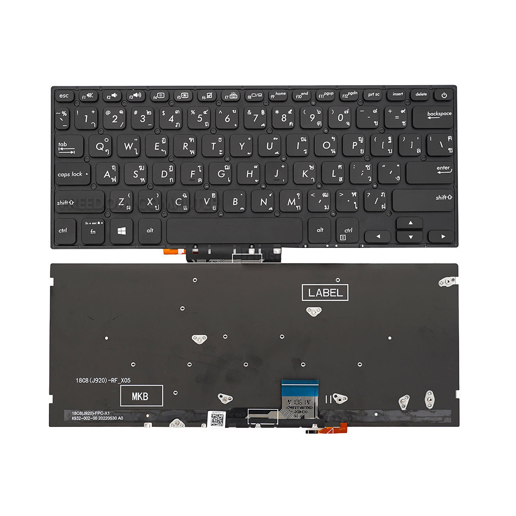คีย์บอร์ด ASUS VivoBook S14 S430 X430 S430F S430FN S430U X430F X430FN ไทย-อังกฤษ สีดำ KEYBOARD