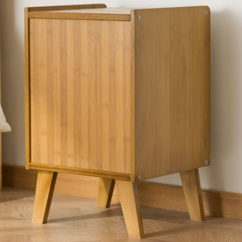 🌟 โต๊ะข้างเตียง 🌟 กล่องเก็บของห้องนอนแบบเรียบง่ายไม้เนื้อแข็ง  ชั้นวางของไม้ ตู้เก็บของ ตู้มินิ ตู้เก็บของหวาย