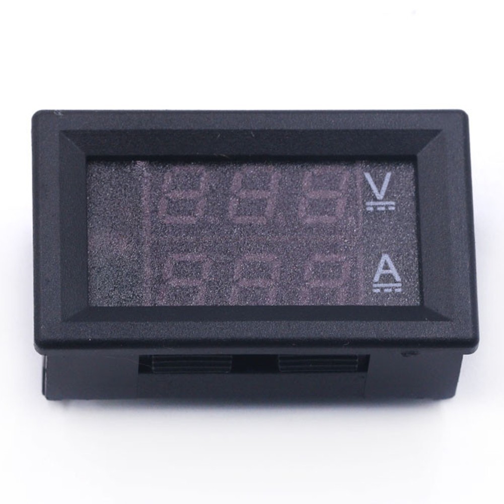 <bestshe>DC 0-100v 10A โวลต์มิเตอร์แอมมิเตอร์ LED Dual Digital Volt Amp Meter Gauge 3 บิต