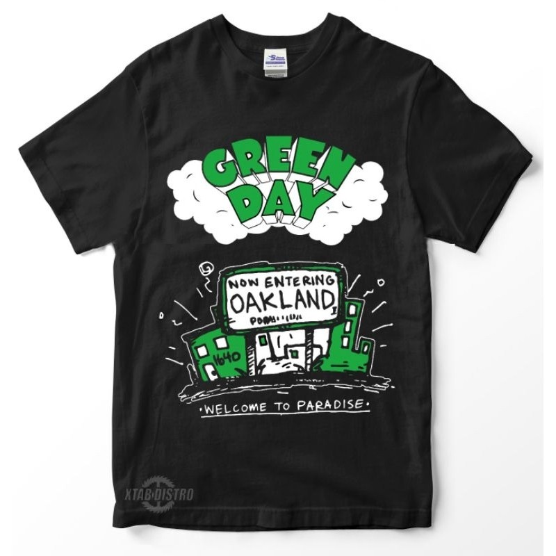 S-5xl Readystock Green Day Rock Band Men T Shirt Black Casual 100% Cotton Short Sleeve COD