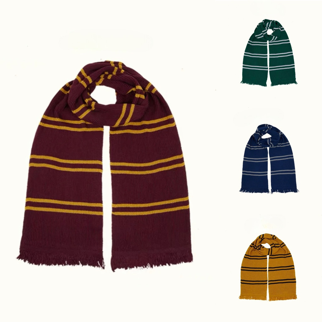 ผ้าพันคอ Harris 230 ซม. Hogwarts Slytherin University Emblem Scarf ของขวัญบทบาทเล่นอุปกรณ์เสริม
