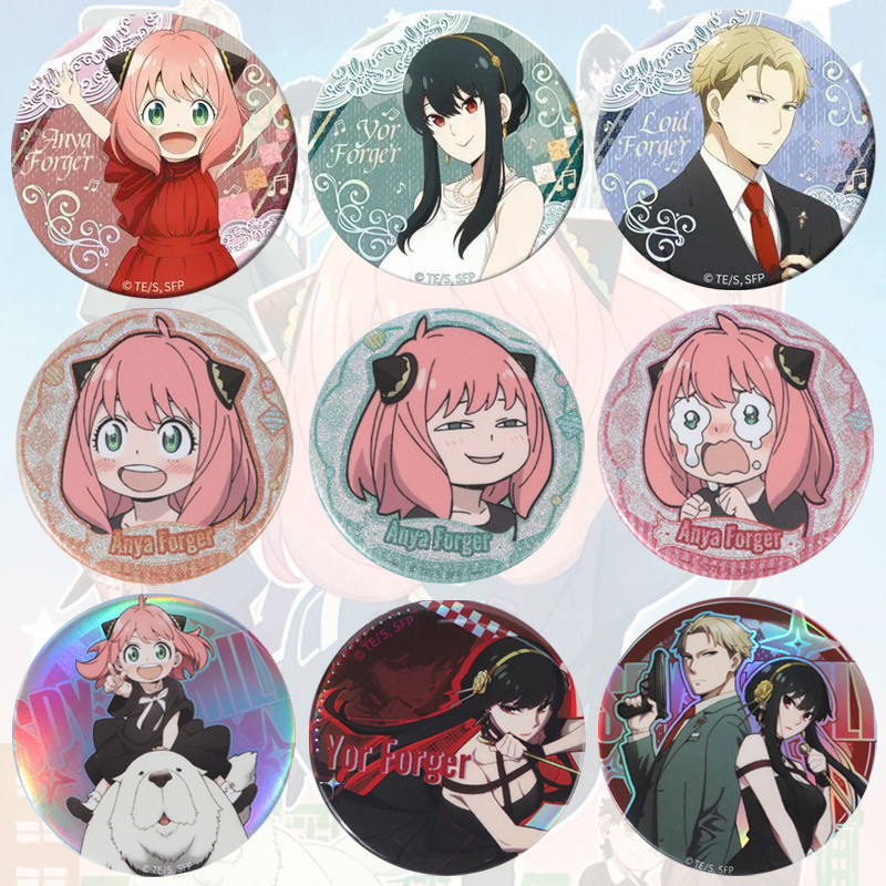 🍀SPY×FAMILY badge Anya Forger Yor Forger Loid Forger Animation peripheral