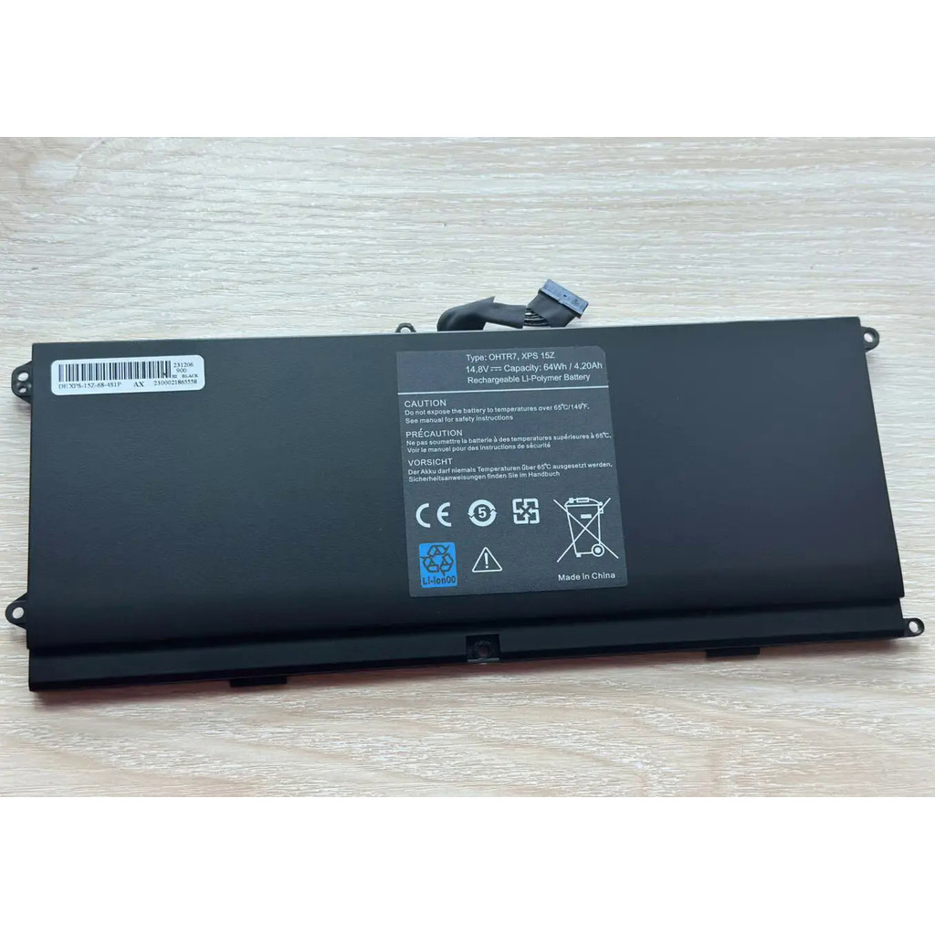 14.8V 64WH 0HTR7 แบตเตอรี่แล็ปท็อป For Dell XPS 15z L511Z L511X 15Z-L511X 15Z-L511Z OHTR7 NMV5C 75WY