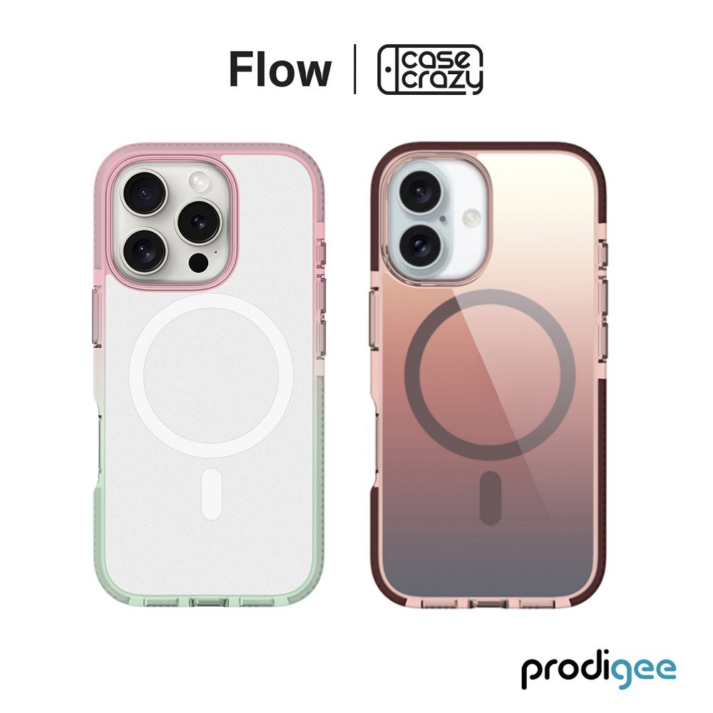 PRODIGEE เคสสำหรับ iPhone 16 / 16 Plus / 16 Pro / 16 Pro Max รุ่น Flow (เคสใส, เคสกันกระแทก)