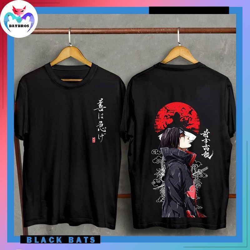 (พร้อมภาพจริง) Uchiha Itachi Shirt - Naruto Printed T-Shirt เสื้อเชิ้ตแขนสั้น