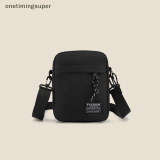Onetimingsuper Mens Small Bag Shoulder Bag Trend Diagonal Backpack Chest Bag Lightweight Boy Casual Mobile PhoneWaist Pack OTP