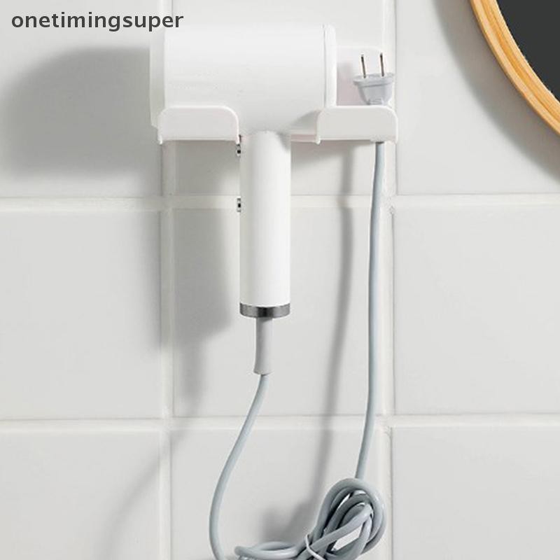 Onetimingsuper ที่วางเครื่องเป่าผมติดผนังในห้องน้ําชั้นเก็บของอาบน้ําขาตั้งแบบมีกาวในตัว OTP