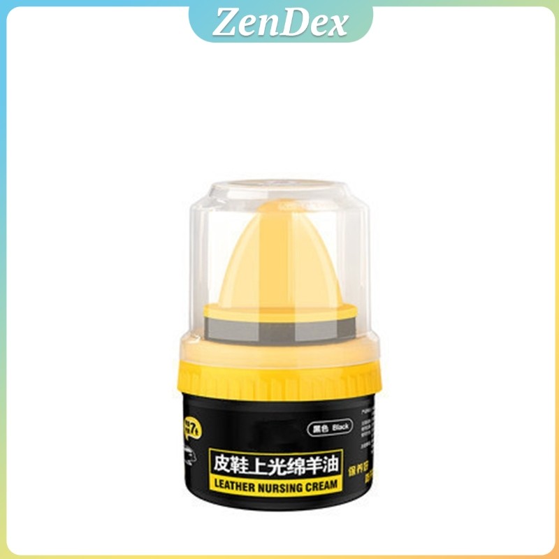 Z.D. น้ำยาขัดเงา ทำความสะอาดรองเท้าหนัง  พร้อมฟองน้ำ เคลือบเงาเครื่องหนัง Shoes Care Oil