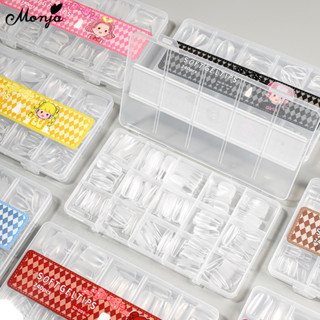 Monja 240 ชิ้นเล็บเทียม Matte เล็บปลอมเล็บอัลมอนด์โลงศพเล็บป…