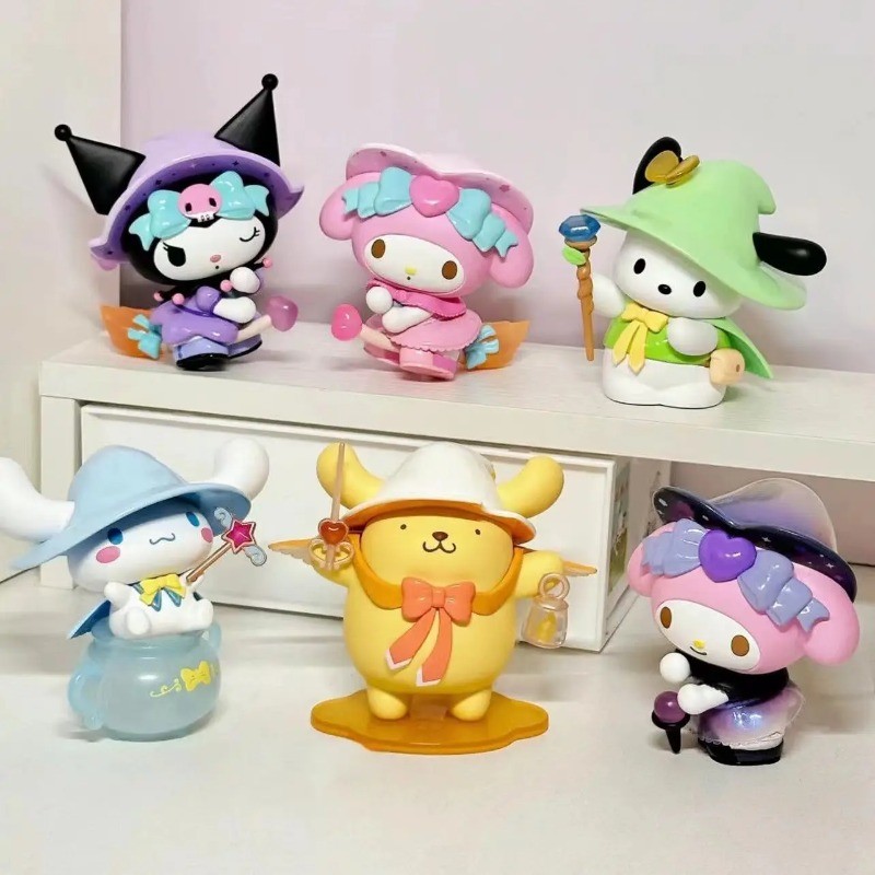 Sanrio Magic Story Series กล่องตาบอด Handmade แฟชั่น Kuromi My Melody เดสก์ท็อปตกแต่งของขวัญกล่องตาบอด Kawaii อะนิเมะ