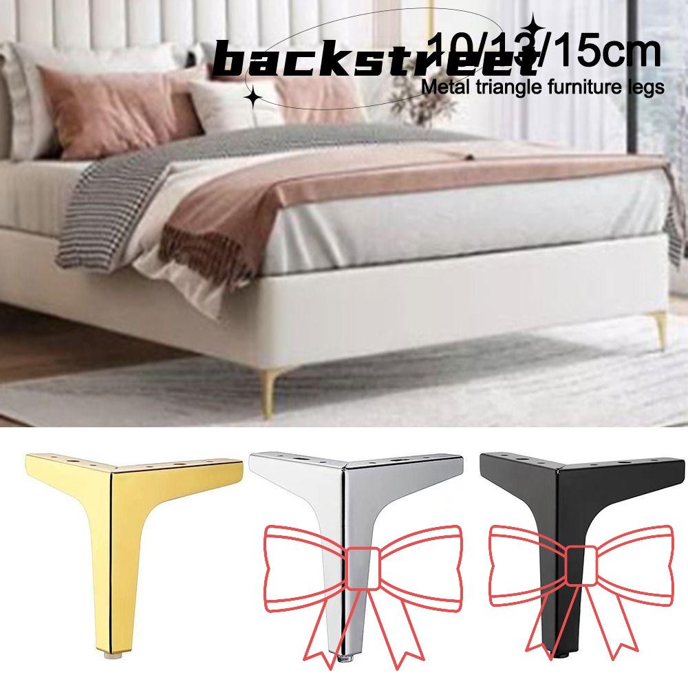 Backstage Cabinet Legs, Replacement Wear-proof Furniture Legs, Modern Metal Triangle Anti Scratch Ni