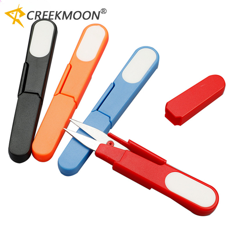 1ชิ้น/ล็อตพลาสติกจับความปลอดภัยปกจักรเย็บผ้ากรรไกรด้ายเย็บปักถักร้อยปักครอสติตัดยูเส้นด้ายกรรไกรรูปร่างเครื่องมือกรรไกร 240921