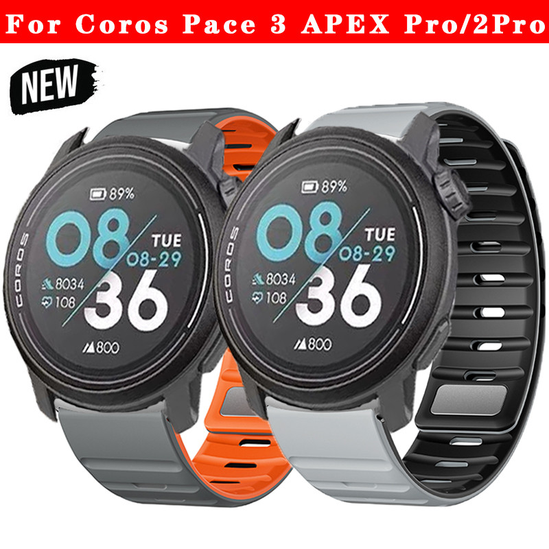 22มิลลิเมตรสายแม่เหล็กสำหรับ coros Pace 3 APEX 2 Pro 46มิลลิเมตรแทนที่สายกีฬา apexpro ซิลิโคนนาฬิกาวง
