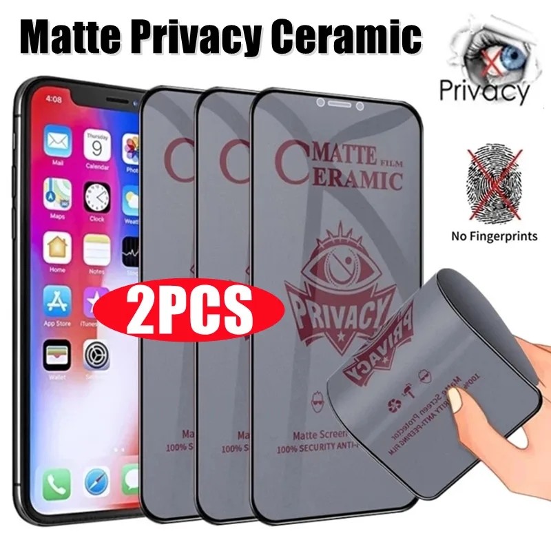 เหมาะสำหรับiPhone 15 16 Pro Maxฟิล์มป้องกันรอยขีดข่วนแบบเต็มหน้าจอiPhone 13 11 12 14 Pro Max XS 6 7 8 Plusฟิล์มเซรามิก