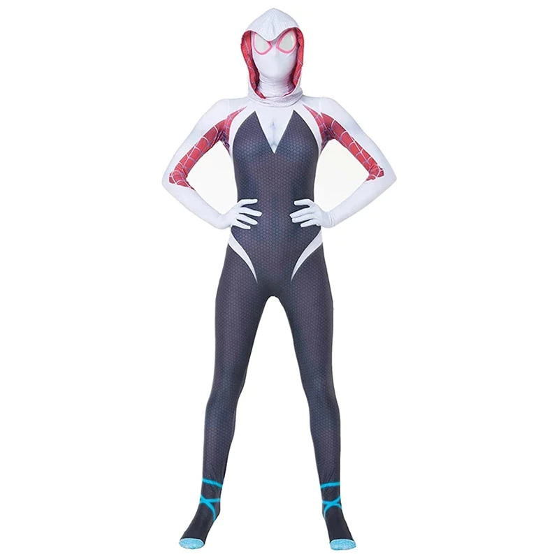 Sperman เครื่องแต่งกาย Man Black Panther Iron Man Gwen คอสเพลย์ Zentai Jumpsuit thumbnail 9