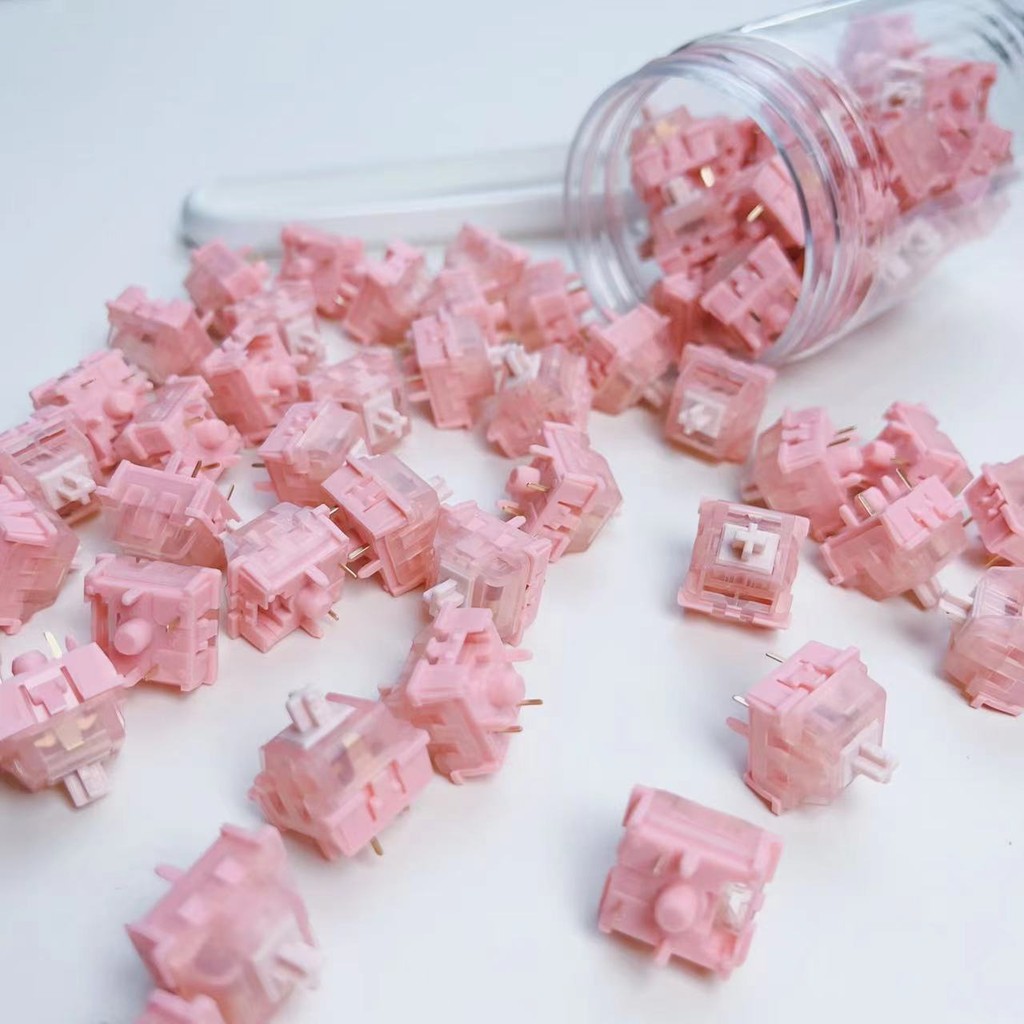 Sakura Switch 42g Linear 5pin Hot Swappable Prelubed MX Type Switch สําหรับคีย์บอร์ดสําหรับเล่นเกม