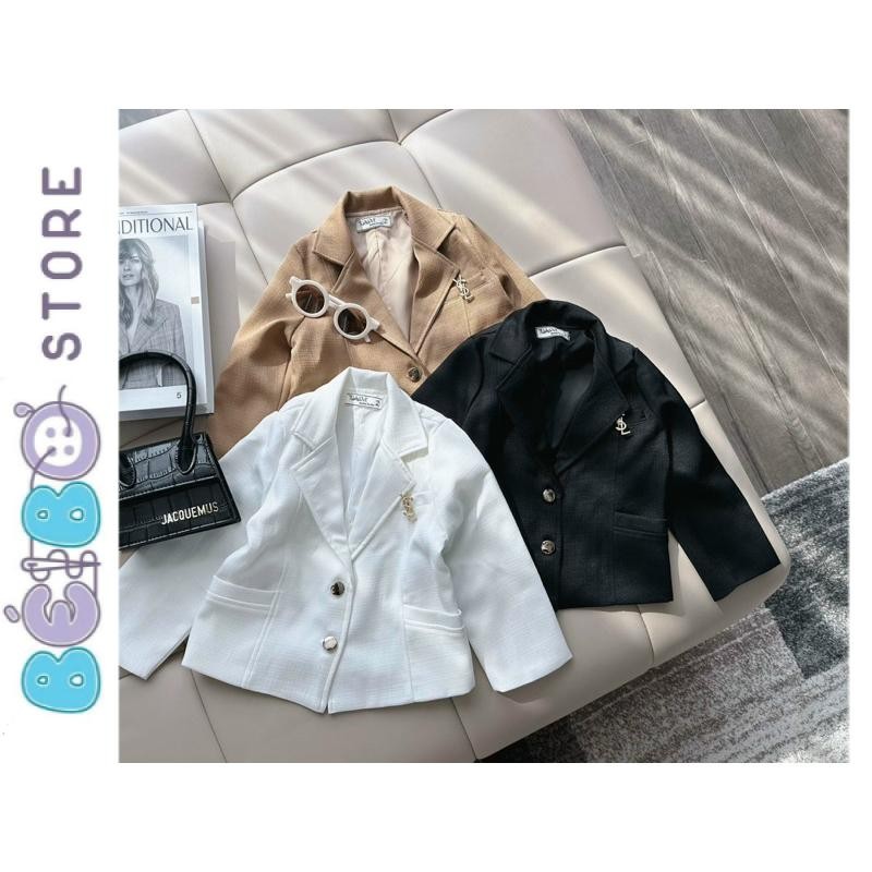 เสื้อกั๊กเบลเซอร์สุดหรูสําหรับเด็กผู้หญิงใส่บนท้องถนน
