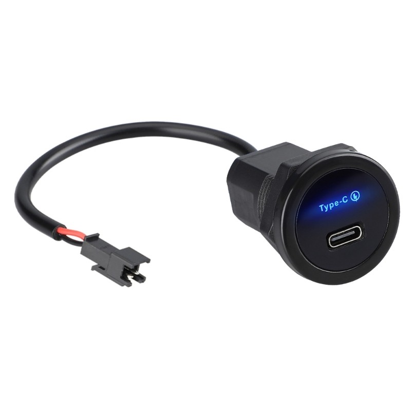 QJ 30W PD3 0 USB Type C Fast Charging Outlet Adapter สําหรับรถบรรทุกรถยนต์