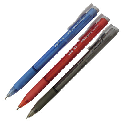 FABER-CASTELL ปากกาลูกลื่น รุ่น Grip X5 ขนาด 0.5 มม. คละสี (แพ็ค 3 ด้าม)