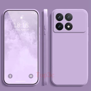 เคส Poco X6 Pro 5G , สีทึบ Poco X6 Pro 5G เคสป้องกันซิลิโคนป้องกันการตกสีธรรมดาเรียบง่าย YT