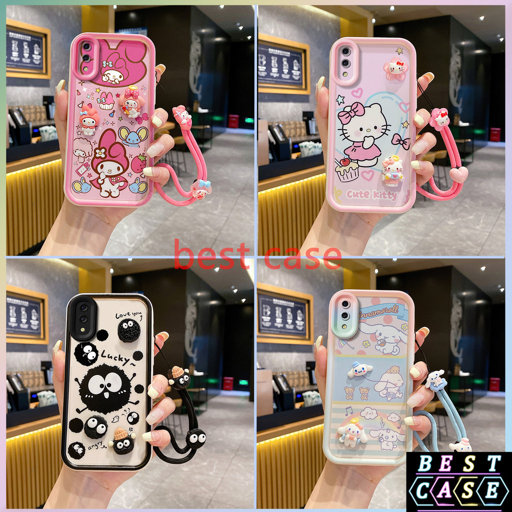 เคส  Vivo Y93 เคส  Vivo Y91c เคส  Vivo Y1s เคส  Cinnamoroll และ ‌Hello Kitty ลายการ์ตูนสามมิติรูปตุ๊กตาเคส โทรศัพท์นุ่มน่ารัก XX-TYGZ