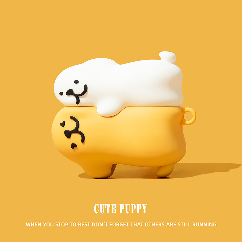 (AirPods4 Case)hug Puppy Case สําหรับ AirPods4(2024)1/2/3/Pro/Pro2 Soft Silicone Case