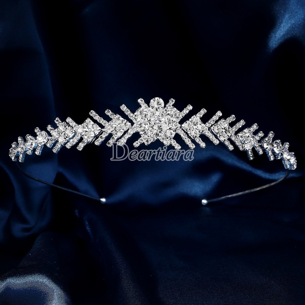 แฟชั่น Niche Design เจ้าสาวแถบคาดศีรษะ Crown High-end รู้สึกประกายเพชรมงกุฎ Socialite สไตล์อุปกรณ์เสริมผมเจ้าสาวอุปกรณ์เสริม Headwear