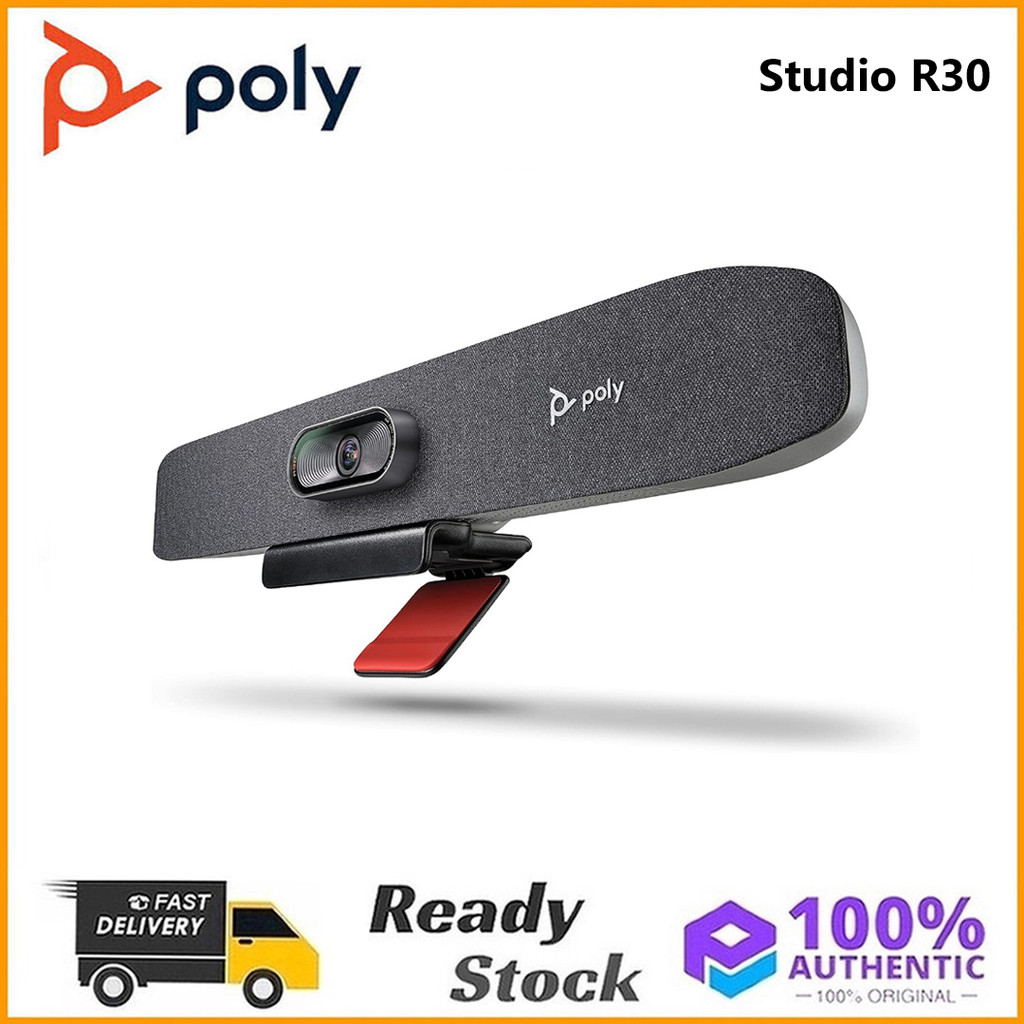 เว็บแคมวิดีโอ USB Poly Studio R30 พร้อมไมโครโฟน
