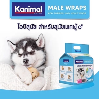 Kanimal คานิมอล ผ้าอ้อม โอบิ สำหรับสุนัข หนา 5 ชั้น นุ่มสบาย ซึมซับเร็ว ไม่อับชื้น Size XS-XL