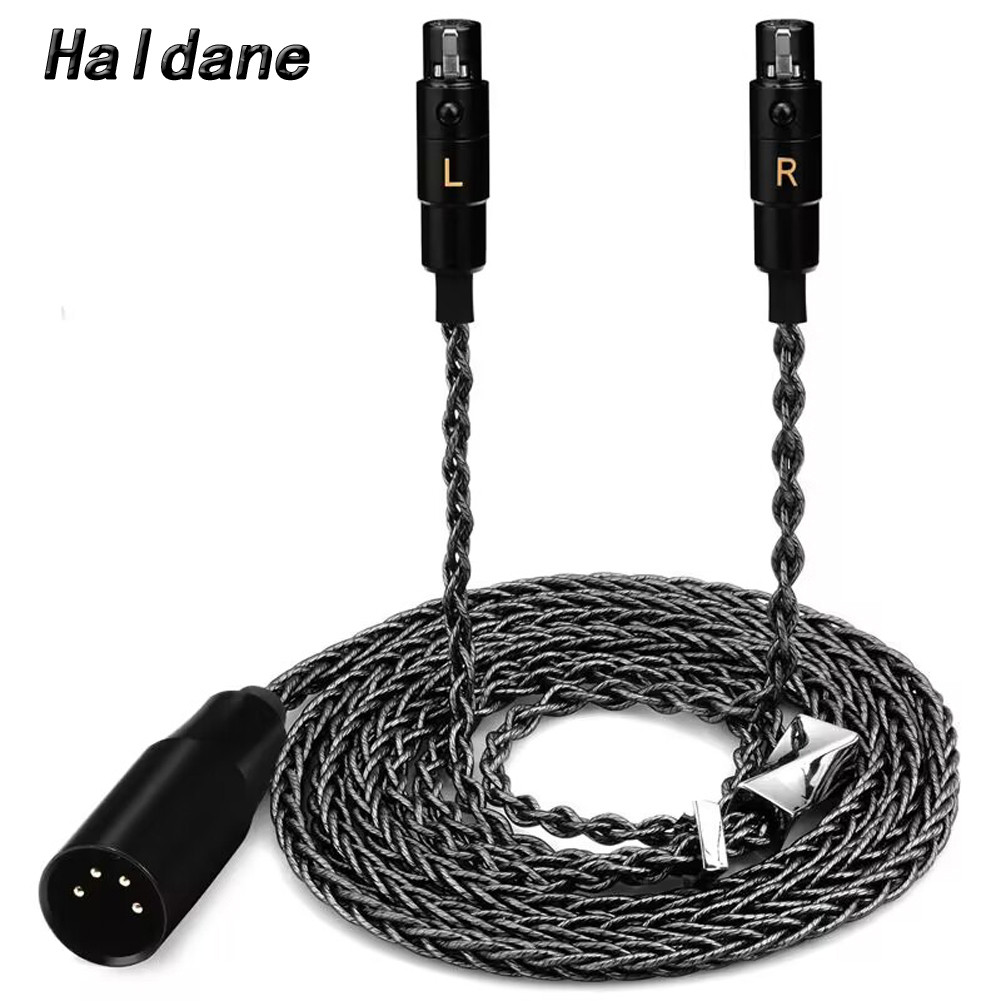 Haldane หนาสายหูฟัง Graphene และ Silver Plated r สําหรับ Audeze LCD-X LCD2 LCD3 LCD4 MEZEL Empyrean 