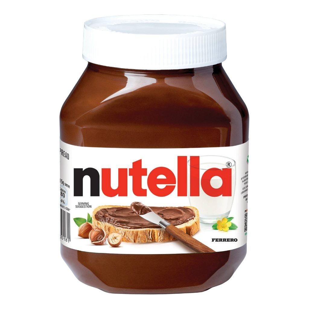 นูเทลล่า Nutella 900 กรัม (ขวด แก้ว) Exp 06/06/2025