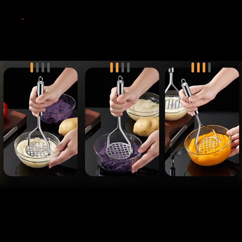 Lishu ครัว Gadget Creative โคลนกด Masher Puree น้ําผลไม้ Maker สแตนเลสมันฝรั่ง Crusher Pusher เครื่องมือผลไม้ Cocina Cozinha th - รูปที่ 2