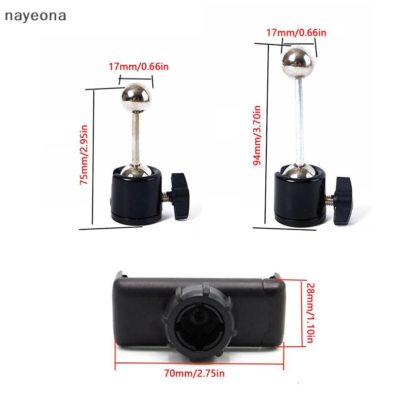 [NAY] 1/4 Double Ball 360 องศา Rotag โลหะขาตั้งกล้อง Mount กล้องอุปกรณ์เสริมโทรศัพท์มือถือ Head Ball Adapter Cradle Ball Head EON