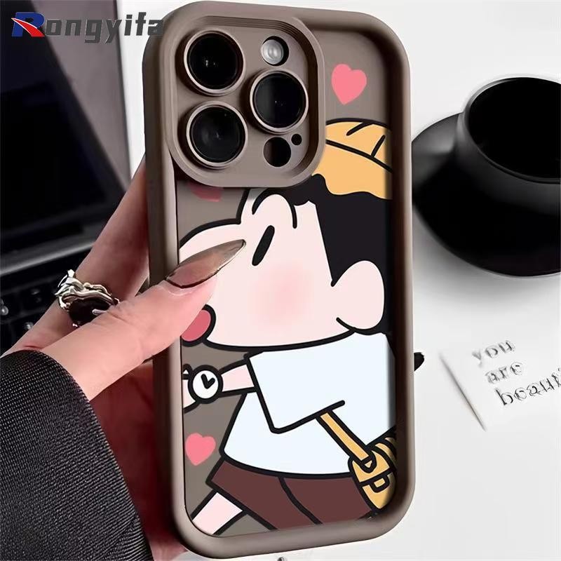 ตลกน่ารักเครยอนชินจังสําหรับxiaomi 14T Pro Civi 4 14 13 13T 12T 12S Pro 12X Mi 11 Lite 9T Pro NE Poco X6 F5 F3 X3 GT F4 X2 Pro X3 NFCเคสโทรศัพท์ ผ้าคลุมนุ่มนิ่ม
