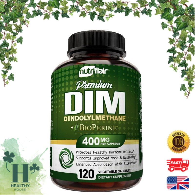 พร้อมส่ง Nutriflair DIM Supplement 400mg with Bioperine 120 Capsules
