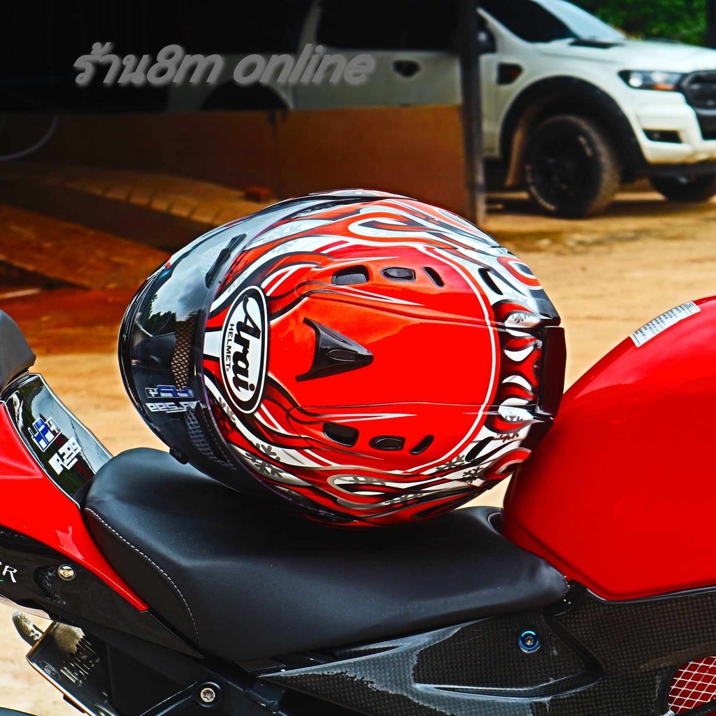 ร้านคนไทยรับประกันหมวกกันน็อค arai RX-7VRR5 งาน1:1 หมวกกันน็อค ลายไฟ หมวกกันน็อคขับบิ๊กไบค์ทำความเร็