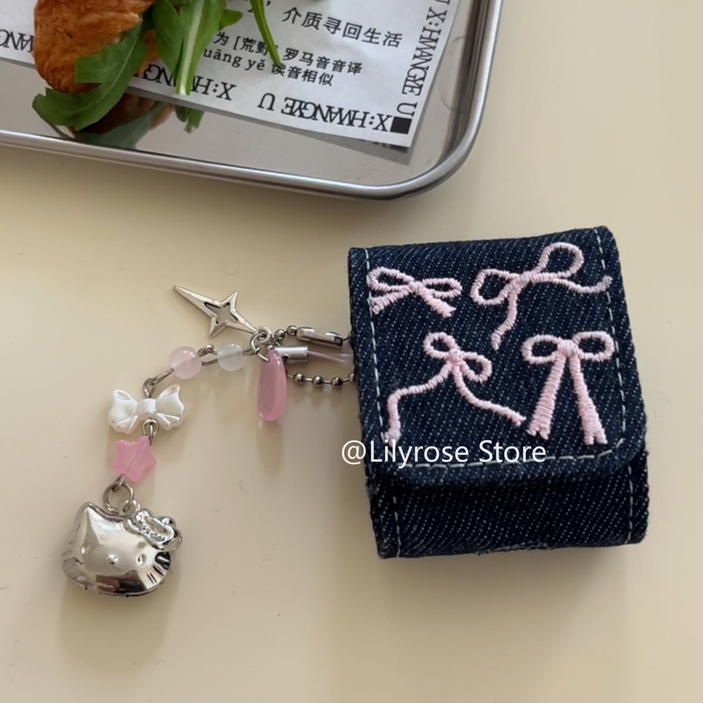 เคสหูฟัง Jennie สําหรับ AirPods 4 [2024] AirPods Pro2 Pro 3 2 1 ตัวป้องกันหูฟัง Apple โบว์น่ารัก Kt Cat