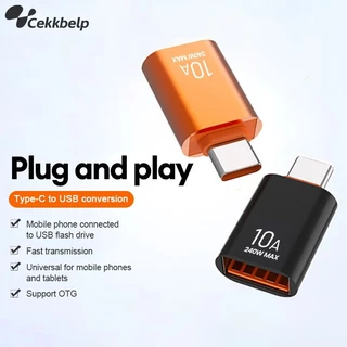 อะแดปเตอร์แปลง USB Type-C Type-C เป็น USB 3.0 10A ชาร์จเร็ว สําหรับแฟลชไดรฟ์ เมาส์ และจอยเกม