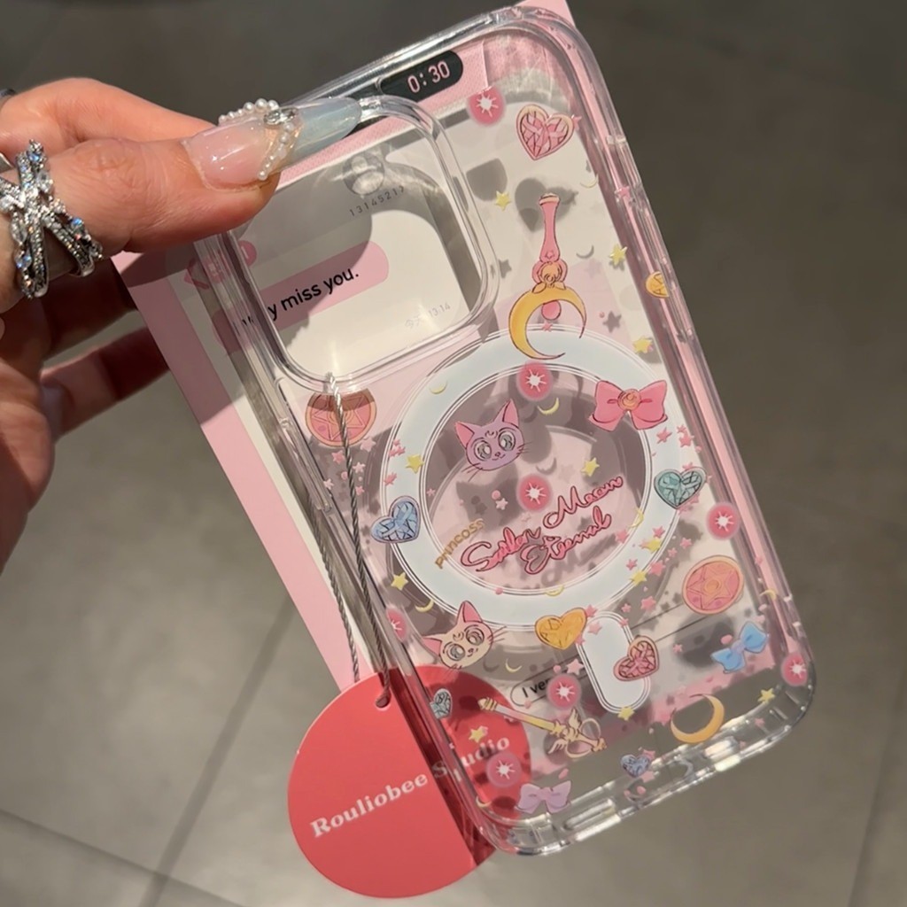 🍔เข้ากันได้สำหรับ iPhone 14 เปลือกดูดแม่เหล็ เคสไอโฟน 16pro 13 14plus 15 PRO max XR 12 13pro