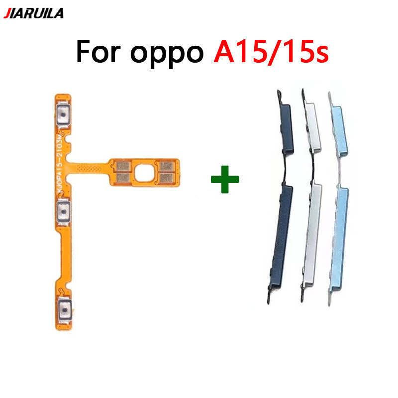 แพรปุ่มสวิตปิดเปิด ปุ่มเปิดปิดนอก แพรเพิ่มเสียง สําหรับ Oppo A15 A15S