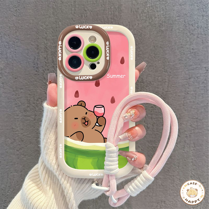 เคส Infinix Smart 8 7 5 Tecno Spark Go 2024 10 20 10C Pro 20C Hot 40i 30 30i หวานพัฟครีมเรือแตงโม Ca