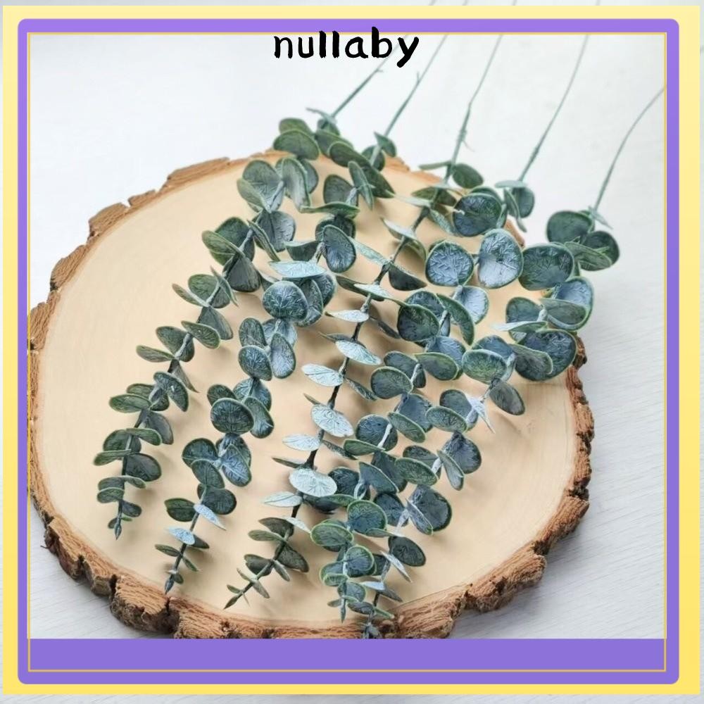 NULLABY พืชประดิษฐ์, DIY แขวนผนังใบยูคาลิปตัส, Greenery Boho สาขาใบเขียวชนบทบ้าน