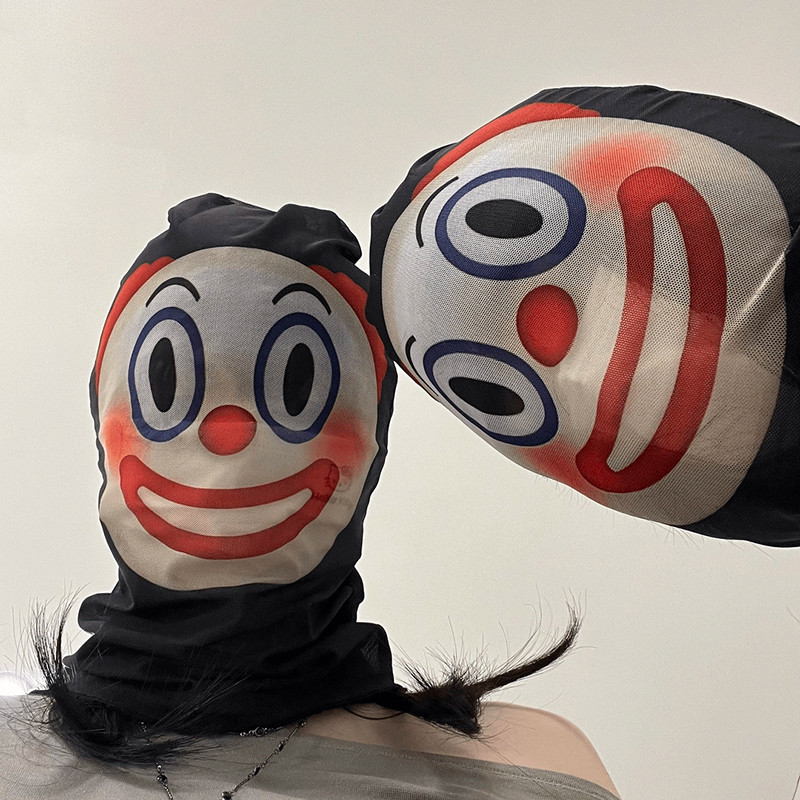 ตลก Emoji Design Mask และ Creative Clown ครีมกันแดดหมวกสำหรับสุนัข