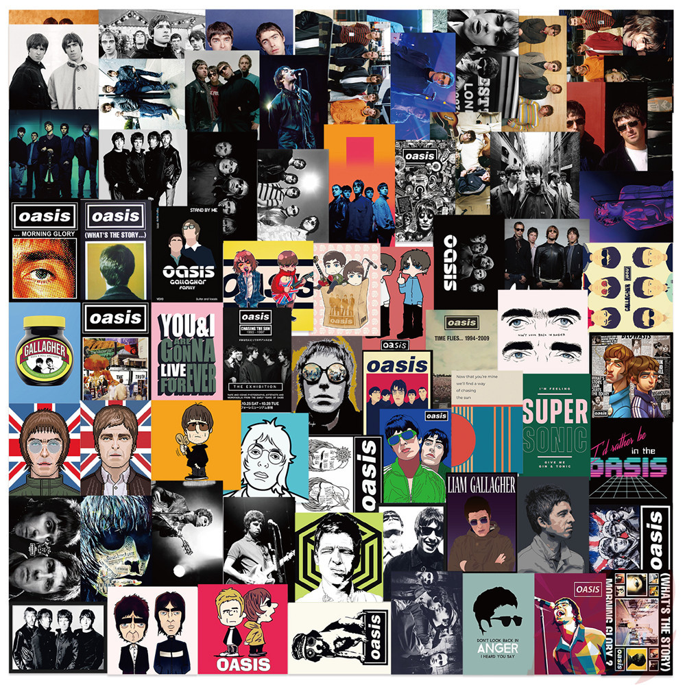 100ชิ้น/เซ็ต ❉ Oasis Series 02 สติ๊กเกอร์โปสเตอร์ Mini Rock Band ❉ แฟชั่น DIY สติ๊กเกอร์สติ๊กเกอร์ D