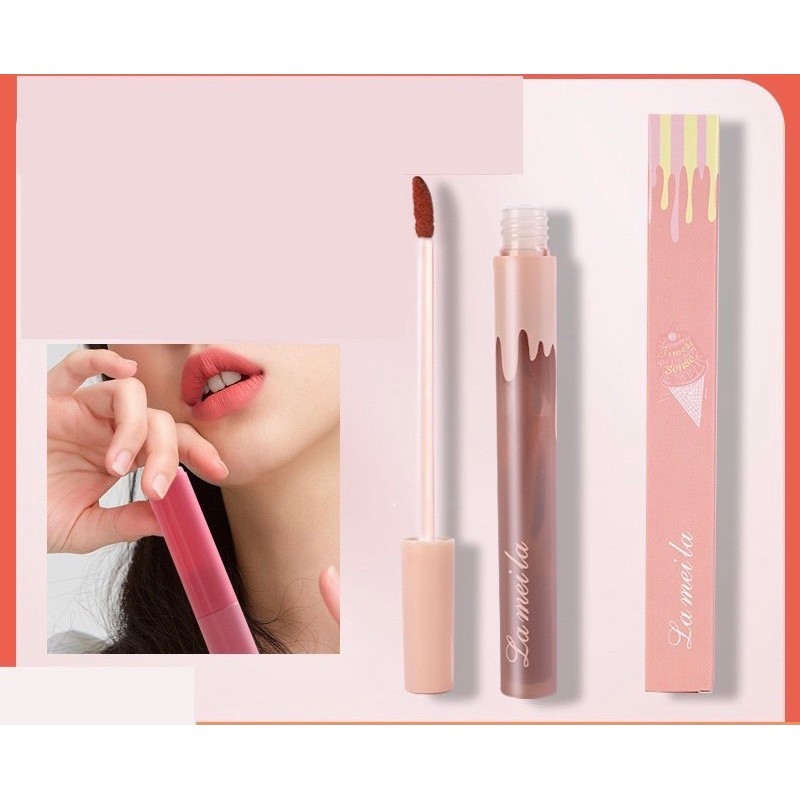 Lameila ลิปสติก แบบลิขวิด เนื้อแมตต์ กันน้ำ ติดทนนาน  มีให้เลือก 5 สี1073#