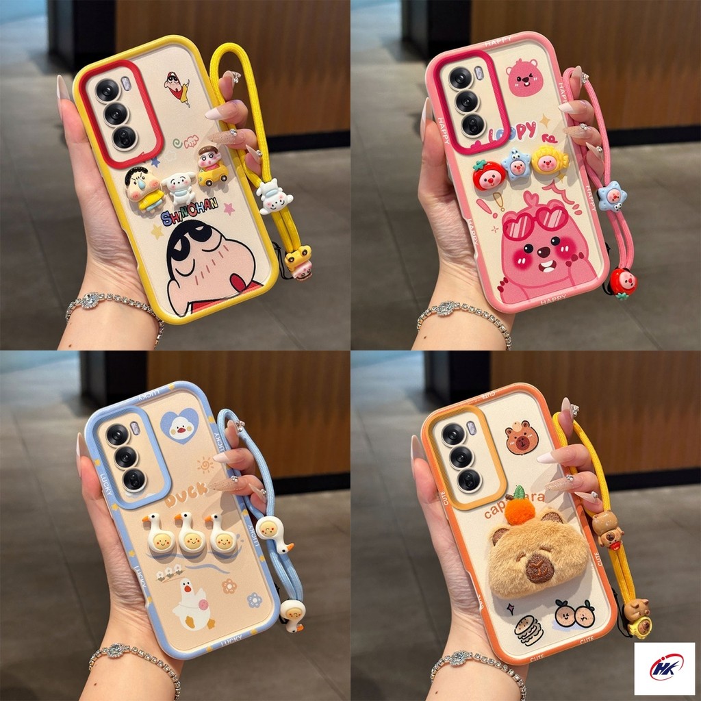 เคส oppo RENO 12 5G อะนิเมะการ์ตูนซิลิโคนอ่อนนุ่มเคสโทรศัพท์ TYKP