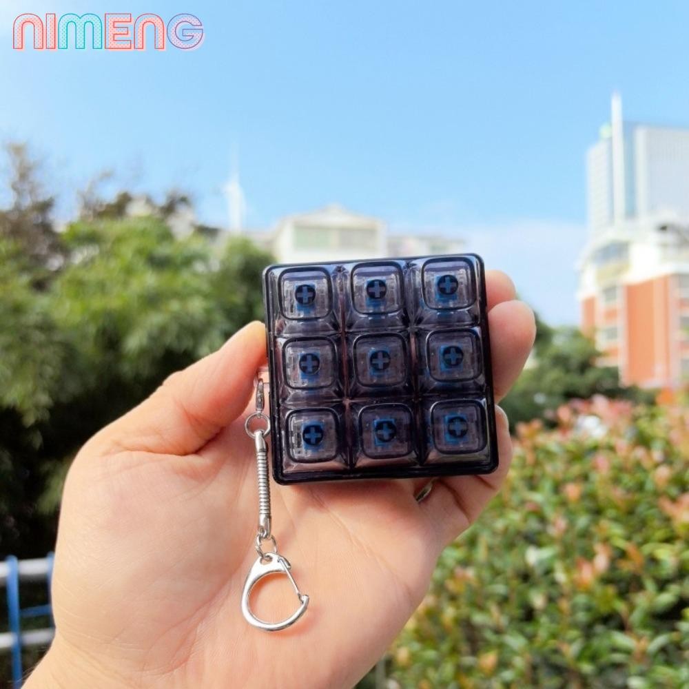 NIMENG Finger Keyboard Caps, บรรเทาความเครียดปุ่ม Fidget พวงกุญแจ, DIY คีย์บอร์ด Pass The Time Keycap Pinch ของเล่นผู้ใหญ่
