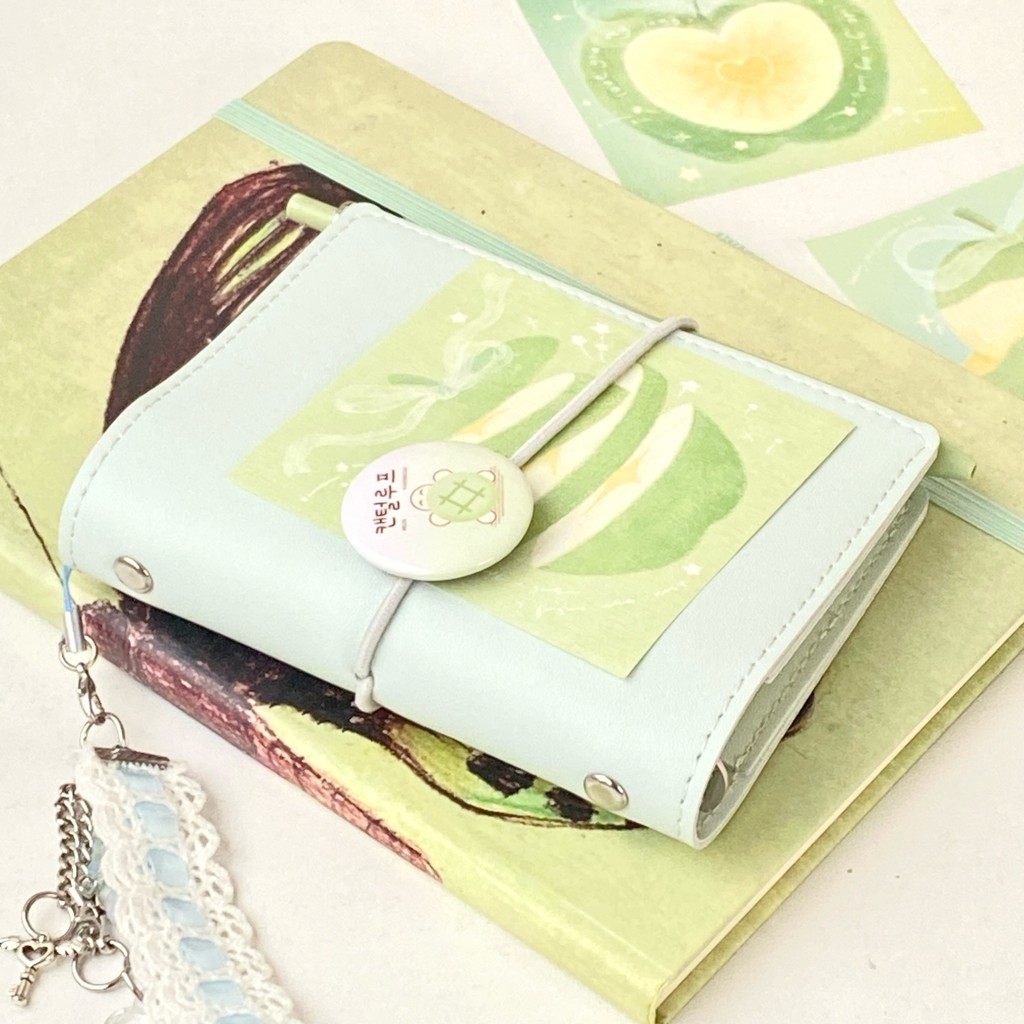 C C cashbook Accounting Notebook Little Red Book Mint Milk Green Strap Rope m5 Handbook Niche Soft L